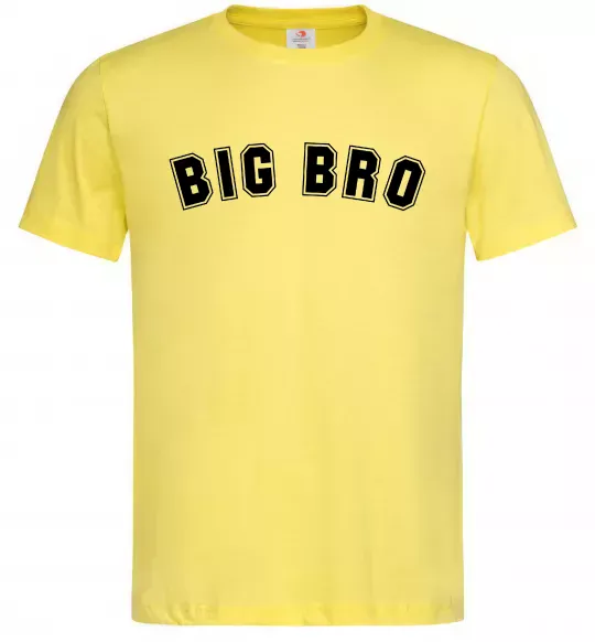 Мужская футболка Big bro Лимонный фото
