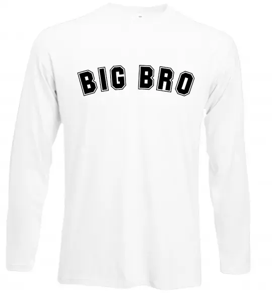 Лонгслив Big bro Белый фото