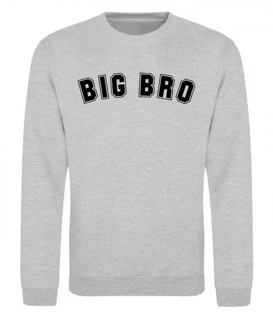 Свитшот Big bro Серый меланж фото