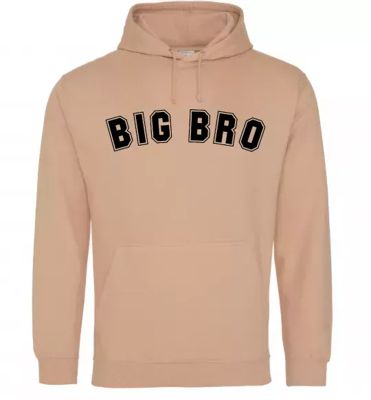 Мужская толстовка (худи) Big bro Песочный фото