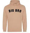 Мужская толстовка (худи) Big bro Песочный фото