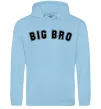 Мужская толстовка (худи) Big bro Голубой фото