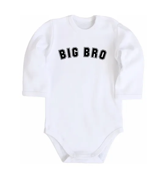 Детский боди Big bro Белый фото