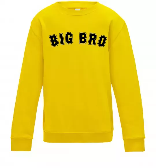 Дитячий світшот Big bro Сонячно жовтий фото