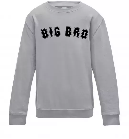 Дитячий світшот Big bro Сірий меланж фото