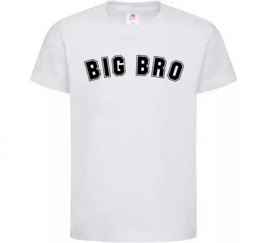 Дитяча футболка Big bro Білий фото