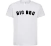 Дитяча футболка Big bro Білий фото