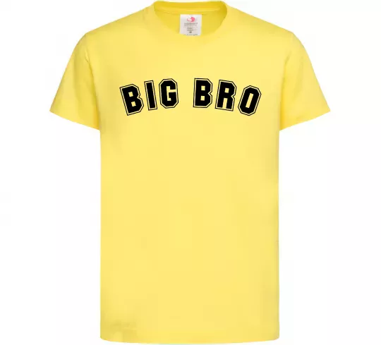 Дитяча футболка Big bro Лимонний фото