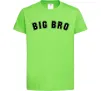 Дитяча футболка Big bro Лаймовий фото