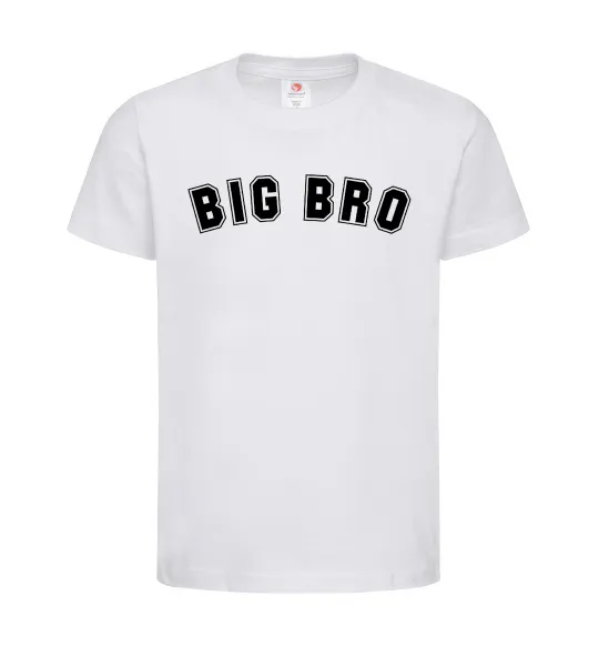 Дитяча футболка Big bro Білий фото