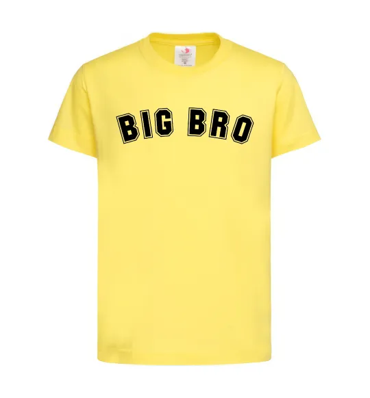 Дитяча футболка Big bro Лимонний фото