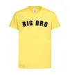 Дитяча футболка Big bro Лимонний фото
