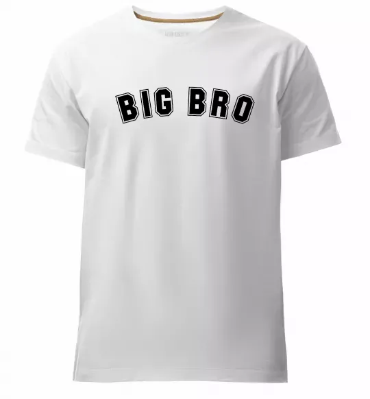 Чоловіча преміум футболка Big bro Білий фото