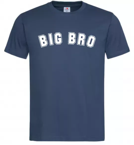 Мужская футболка Big bro Темно-синий фото