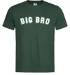 Мужская футболка Big bro Темно-зеленый фото