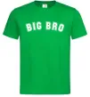 Мужская футболка Big bro Зеленый фото