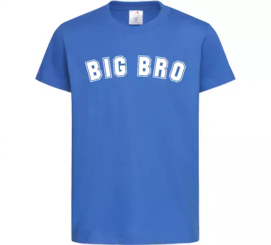 Дитяча футболка Big bro Яскраво-синій фото