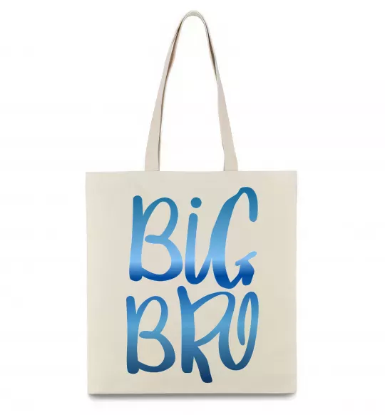 Эко-сумка Big bro gradient Бежевый фото
