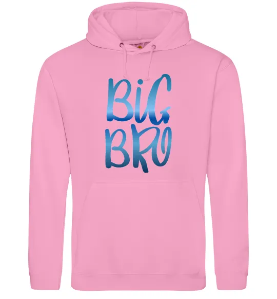Мужская толстовка (худи) Big bro gradient Розовый фото