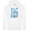 Чоловіча толстовка (худі) Big bro gradient Білий фото