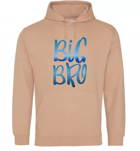 Чоловіча толстовка (худі) Big bro gradient Пісочний фото