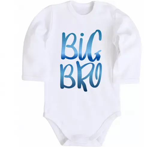 Дитячий бодік Big bro gradient Білий фото