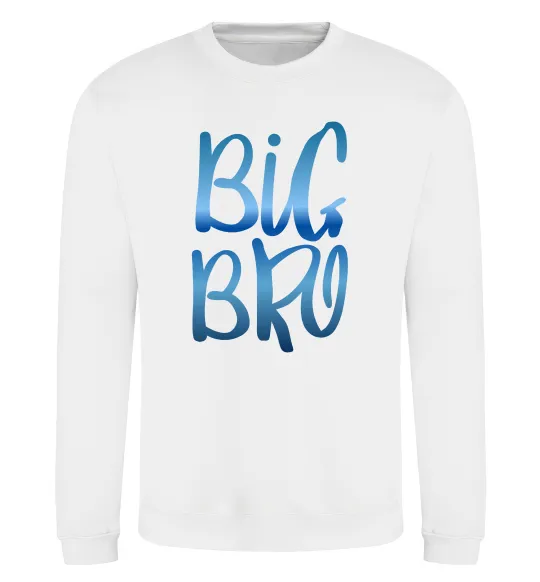 Світшот Big bro gradient Білий фото