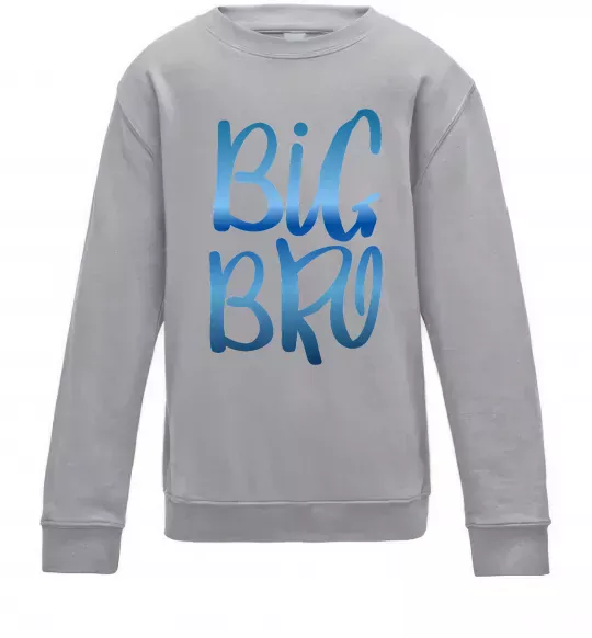 Дитячий світшот Big bro gradient Сірий меланж фото