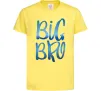 Дитяча футболка Big bro gradient Лимонний фото