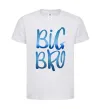 Детская футболка Big bro gradient Белый фото