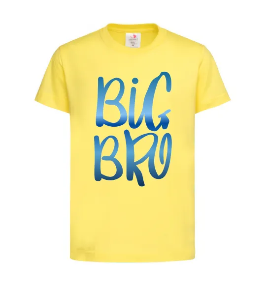 Детская футболка Big bro gradient Лимонный фото