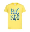 Детская футболка Big bro gradient Лимонный фото