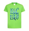 Детская футболка Big bro gradient Лаймовый фото