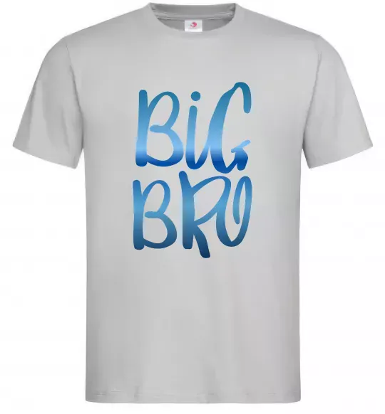 Мужская футболка Big bro gradient Серый фото