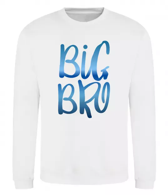 Свитшот Big bro gradient Белый фото
