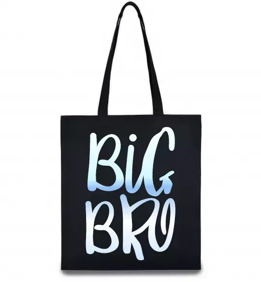 Эко-сумка Big bro gradient Черный фото