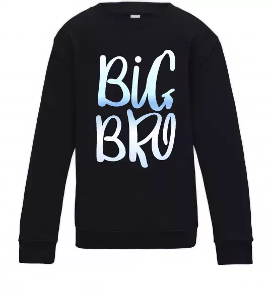 Дитячий світшот Big bro gradient Чорний фото