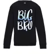 Дитячий світшот Big bro gradient Чорний фото