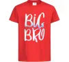 Дитяча футболка Big bro gradient Червоний фото