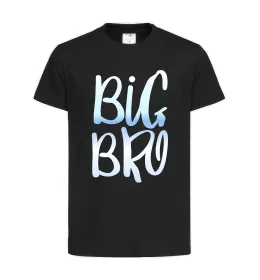 Дитяча футболка Big bro gradient Чорний фото