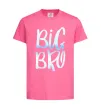 Детская футболка Big bro gradient Ярко-розовый фото