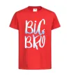Детская футболка Big bro gradient Красный фото
