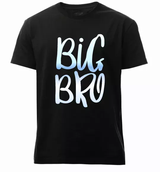 Чоловіча преміум футболка Big bro gradient Чорний фото