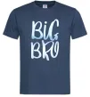 Мужская футболка Big bro gradient Темно-синий фото