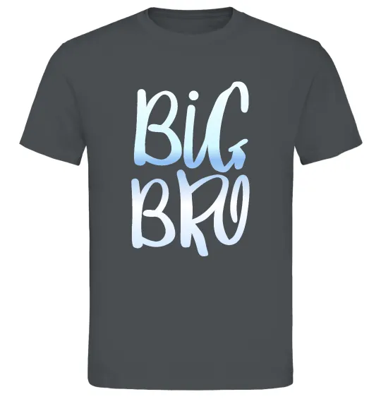Мужская футболка Big bro gradient Графит фото