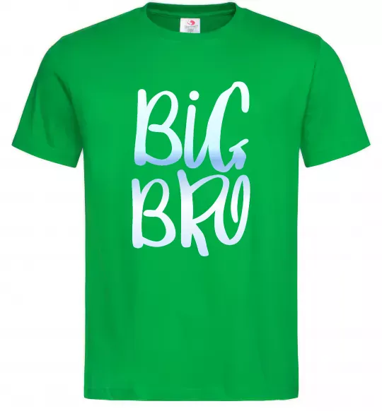 Мужская футболка Big bro gradient Зеленый фото