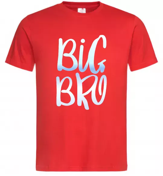 Мужская футболка Big bro gradient Красный фото