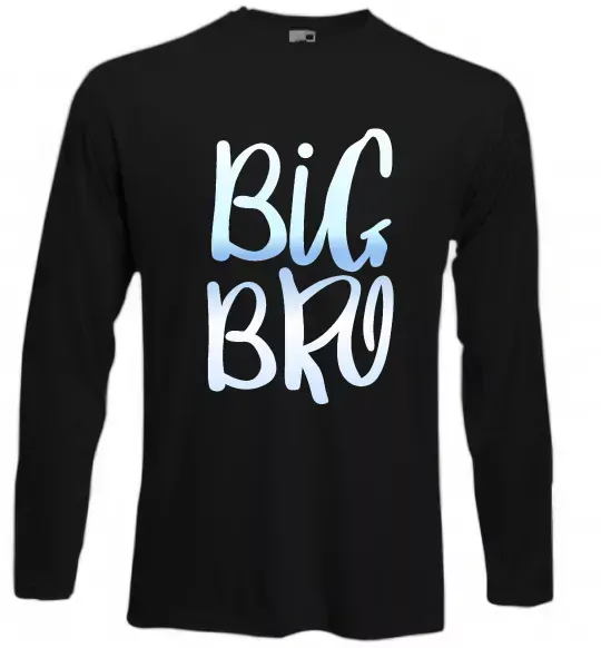 Лонгслив Big bro gradient Черный фото