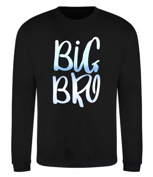 Свитшот Big bro gradient Черный фото