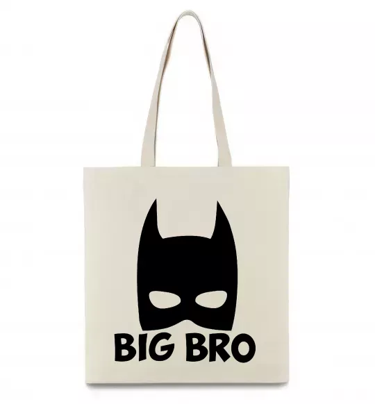 Эко-сумка Big bro batman Бежевый фото